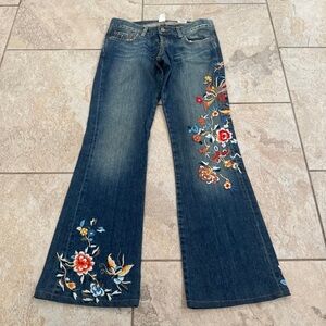 Lucky Brand Embroidered Lil Maggie Jeans Size 4/27